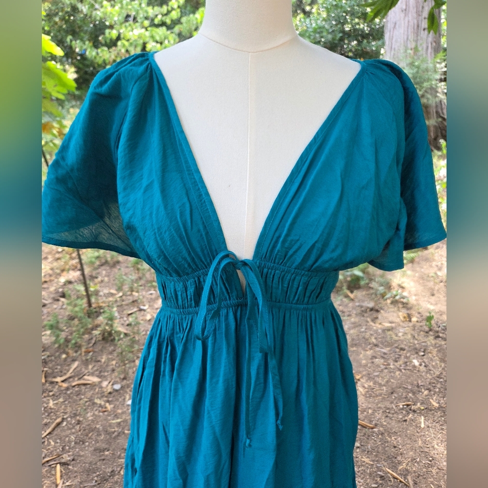 Revolve YFB Young Fabulous And Broke Elegant Teal Maxi Dress - Picture 4 of 8